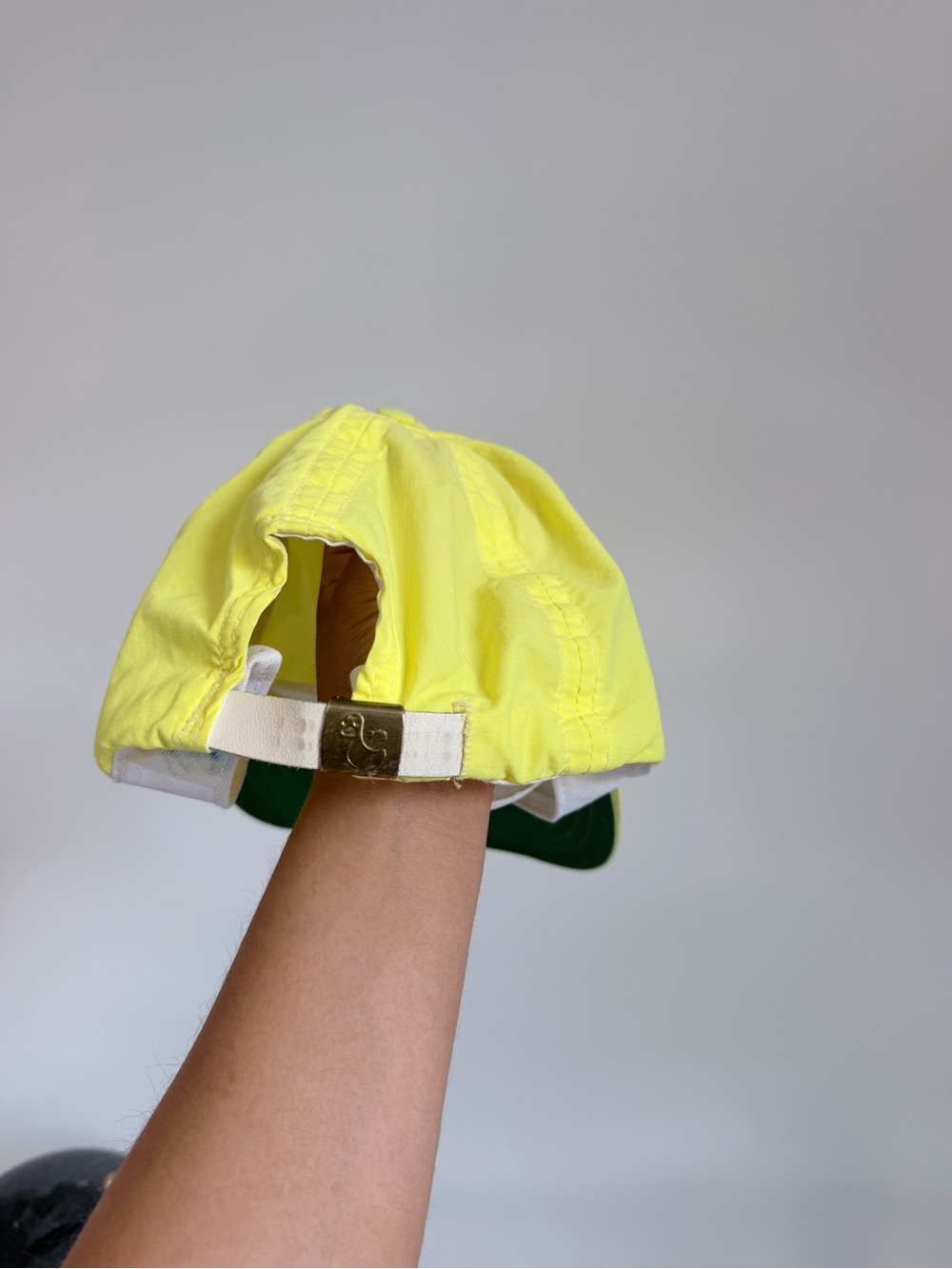 Neon Yellow Rope-Trim Cap - Picture 3 of 6